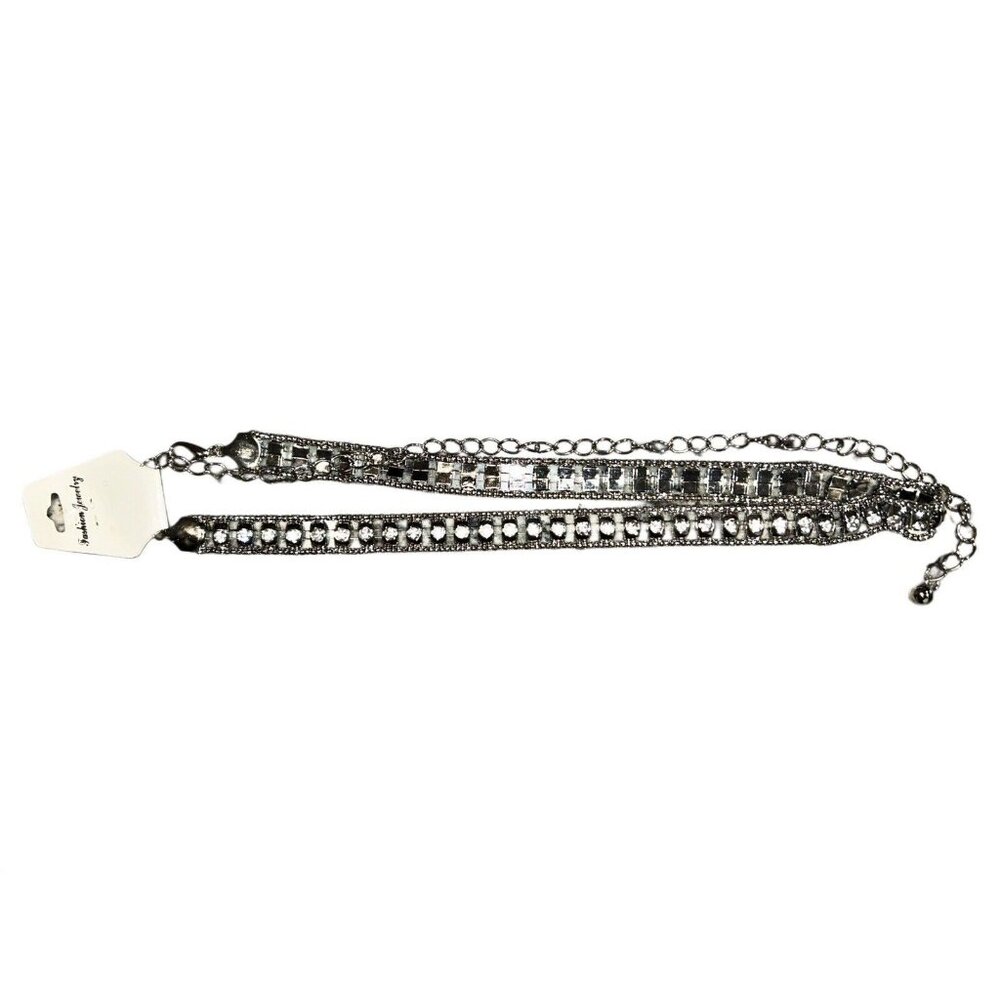 Nwt Silver Clear Rhinestone Waist Belts Women’s Fashion Jewelry